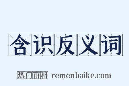 含识反义词是什么意思的图片
